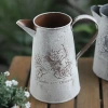 zakka pastoral iron bucket ornaments, retro aged white large iron art flower arrangement buckets, flower shop dried flower buckets, flower vases Application Scenario
